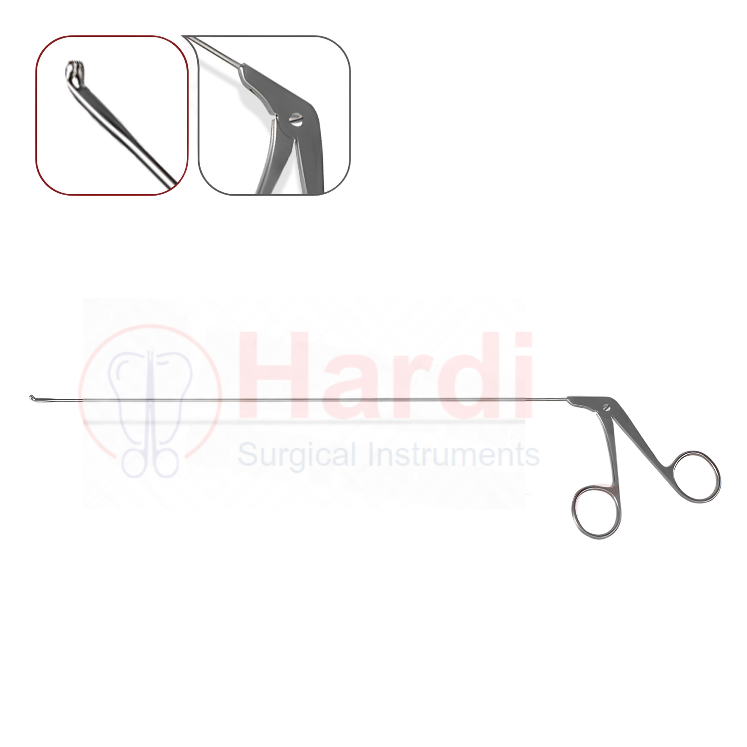 Subglottic Grasping Forceps, 28cm Serrated Jaw