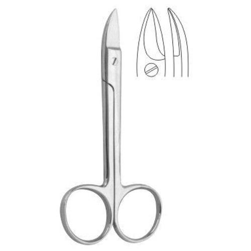 Crown Scissors Curved, Smooth