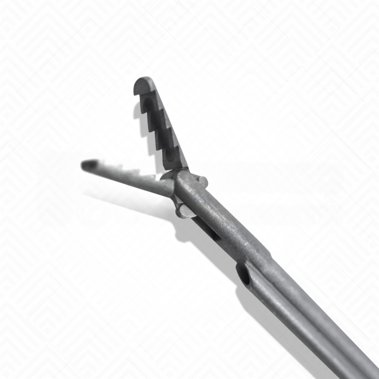 Steiner LaryngoForce Grasping Forceps with Suction Tube, Alligator Jaws