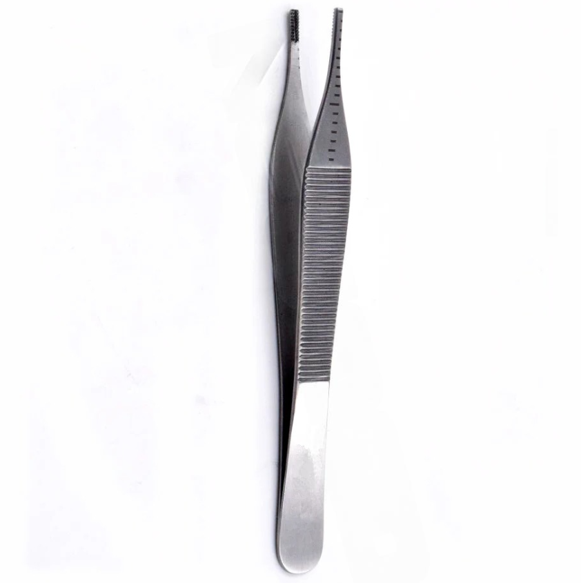 Adson Cartilage Measuring Forceps with Brown Teeth, 12cm