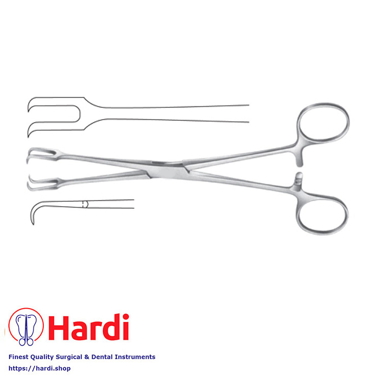 Museux Tenaculum Forceps 20cm for Gynecologic Procedures