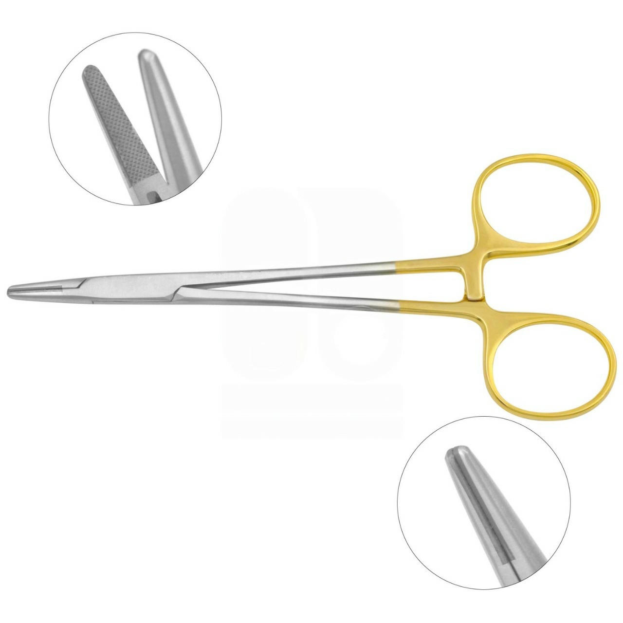 Baumgartner Needle Holder 14 cm - Serrated Jaws, TC
