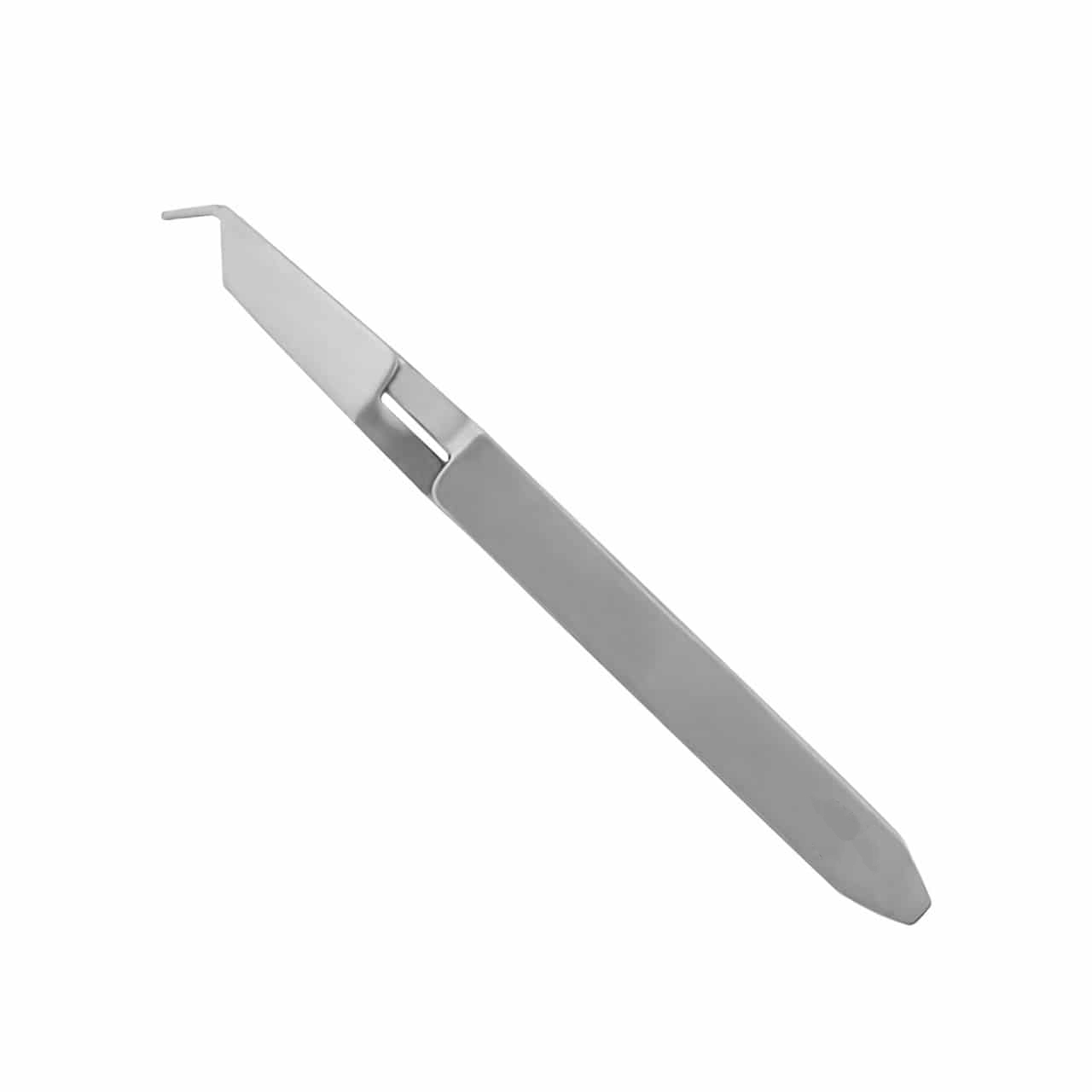 Posterior Bracket Holder Tweezers - Thin, Angled Tip