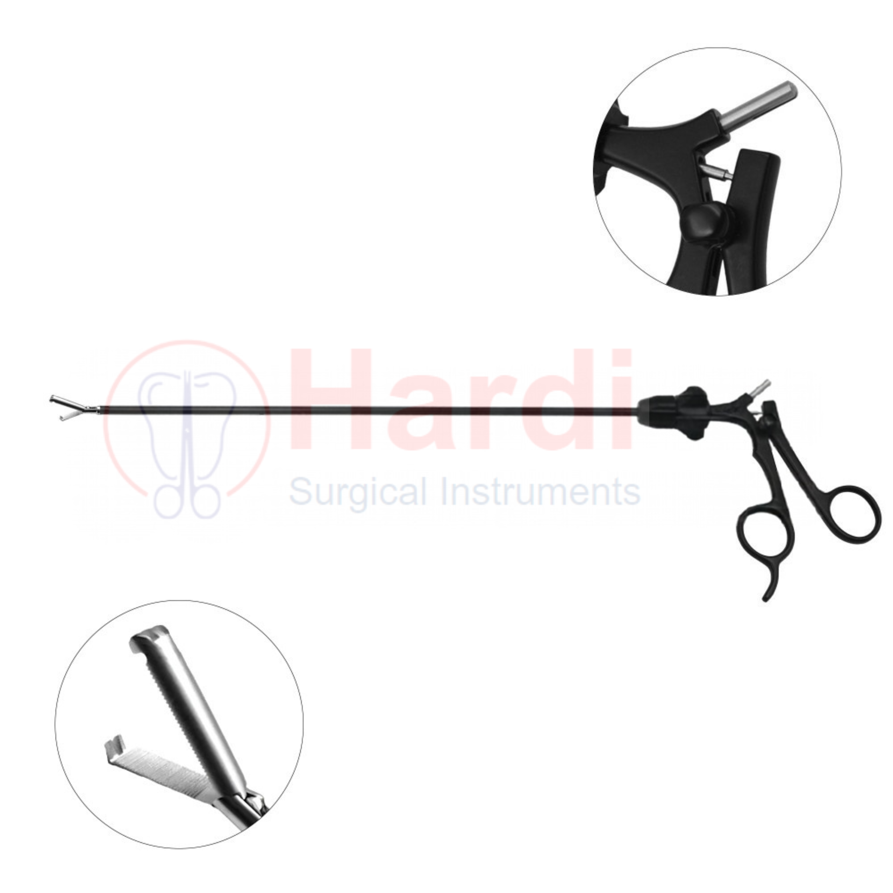 Laparoscopic Claw Forceps, Double Action, 10mm Jaw